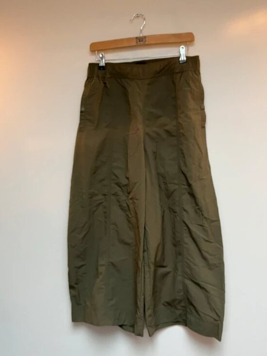 Finisterre Pants - Finisterre Women’s Wide Leg Olive Trousers Size 12